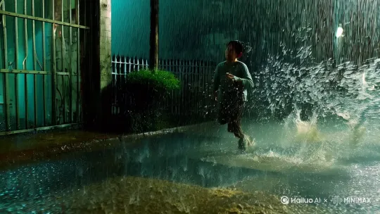 1：暴雨追逐战】（俯视广角镜头）
暴雨如银色钢针穿透黑夜，林渊破洞运动鞋踏碎水洼，泥浆炸裂成放射状水花。身后铁门被踹出金属形变特效，200斤房东举着菜刀冲出，肥肉在雨幕中震颤："抓住这小子！他偷了老子的祖传玉佩！"

【分镜2：致命慢镜头】（360度环绕镜头）
渣土车轮胎碾碎水幕，车灯将雨滴染成血红。林渊怀中遗照特写——塑料袋裂口渗出黑水，母亲耳垂青玉佩突然发光。慢动作中，玉佩绿光如藤蔓缠住卡车保险杠，金属发出刺耳扭曲声。

【分镜3：玉佩觉醒】（瞳孔倒影特写）
林渊撞在潮湿墙面的瞬间，胸口玉佩突然熔穿衣物。翡翠色光芒中浮现全息投影——竟是母亲年轻时穿着实验白大褂，在满是试管的水稻田里记录数据。记忆碎片闪现：农药罐爆炸的火光，母亲把玉佩塞进他襁褓。

【分镜4：时空撕裂】（粒子特效爆炸）
卡车撞击瞬间，玉佩爆发出虫洞漩涡。林渊被吸入翡翠色光流，看见无数平行时空：自己被农药公司灭口、地球变成辐射废土、母亲在实验室吐血...最后定格在八十年代乡村，时空裂缝中伸出机械触手将他拽向1983年。

【分镜5：重生对决】（双时空蒙太奇）
1983年暴雨夜，少年林渊在稻田惊醒，手中攥着发光玉佩。现代时空中，卡车撞塌整栋楼，房东从废墟扒出半块玉佩狞笑。双时空玉佩同时发出蜂鸣，八十年代的农药厂设计图在绿光中浮现。

分镜提示词：
- 暴雨钢针特效
- 玉佩能量波纹
- 机械触手时空穿越
- 双时空粒子对冲
- 农药厂蓝光设计图
- 记忆碎片全息投影
- 慢镜头泥浆爆炸
- 瞳孔翡翠色数据流

剧情爆点升级：
1. 增加玉佩科技属性（全息投影/时空装置）
2. 埋设农药公司阴谋线
3. 双时空并行叙事
4. 加入科幻元素（机械触手/虫洞特效）
5. 强化母亲科学家身份反转

逻辑衔接点：
古法种植执念→母亲遗留生物科技
现代农药公司追杀→八十年代农药厂阴谋
玉佩时空能量→需要天然种植环境充能 by Hailuo AI Video Generator