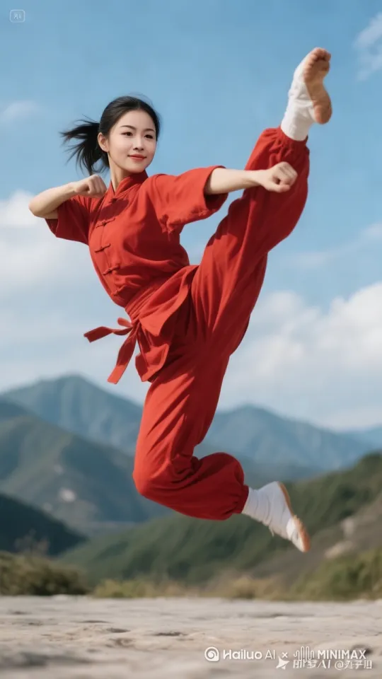 镜头为任镜头围着人物360度旋转，拍摄 by Hailuo AI Video Generator