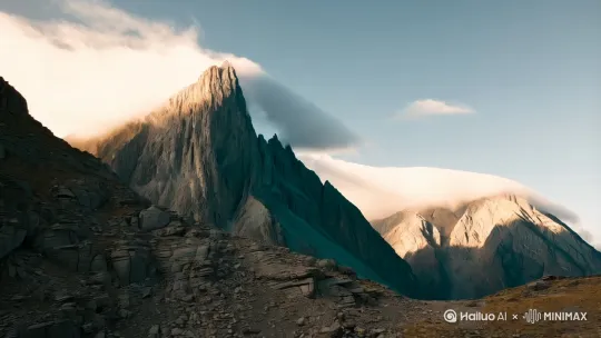 ‌「风起时，山峦在呼吸」‌ 🌬️（山脉/云雾） by Hailuo AI Video Generator