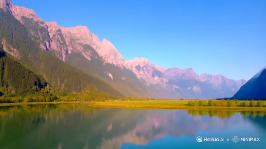 远看山有色，近听水无声。春去花还在，人来鸟不惊。 by Hailuo AI Video Generator