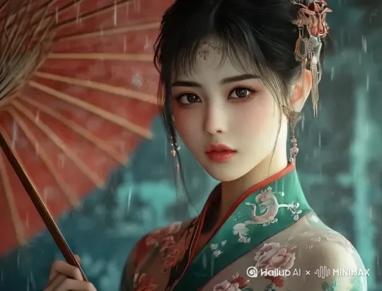 回眸一笑百媚生 by Hailuo AI Video Generator