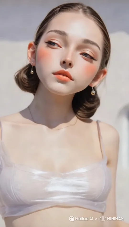 少女露出了久违的笑容 by Hailuo AI Video Generator