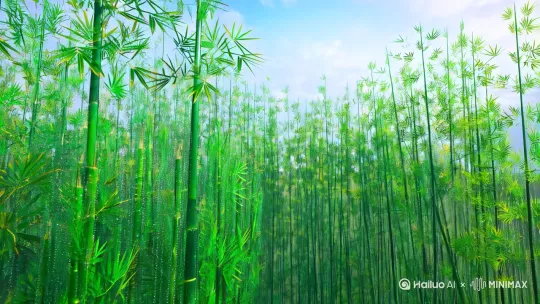 海洋:
🌿 **文学意境描写** 🌿
晨雾未散的青翠原野上,层层叠叠的箬竹叶舒展成翡翠波浪。十万顷碧绡随风起伏,叶脉间流转着晶莹露珠,折射出千百个微型彩虹。远处新叶泛着嫩黄镶边,近处老叶沉淀出墨玉质感,深浅交错的绿意沿着丘陵地势绵延至天际线,最终与云端融为朦胧的雾青色。空气中浮动着清新草木香,每片叶子都在晨曦中舒展成完美的流线型,宛如被无形之手精心排列的绿色羽阵。
🖌️ **AI绘画提示词(中英对照)** 🖌️
```
无尽粽叶秘境(Endless zongzi leaf wonderland),
鸟瞰视角(Bird's-eye view),
翡翠色渐变海(Gradient emerald sea),
晨雾弥漫(Morning mist diffusion),
超现实植物细节(Surreal botanical details),
中国风水墨质感(Chinese ink painting texture),
4K自然光效(4K natural lighting),
流动的叶脉纹理(Flowing vein textures),
景深层次感(Depth of field layering),
新古典主义构图(Neoclassical composition)--ar 16:9 --v 6.0
```
💡 **创意延展建议** 💡
1. 若作游戏场景:可设计叶浪中隐现古法粽子工坊,蒸汽氤氲间有采叶人穿梭
2. 若作绘本插画:添加骑着艾草龙穿梭叶隙的孩童,叶片上栖息着糯米精灵
3. 若作商业应用:在叶海边际设计悬浮的端午市集,传统灯笼与AR投影交织
需要调整任何艺术风格或添加特定文化元素(如龙舟、香囊等),可随时告知优化方案。这片粽叶秘境既可保留写实植被特征,也能转化为赛博古风或水墨晕染等不同视觉效果。 by Hailuo AI Video Generator