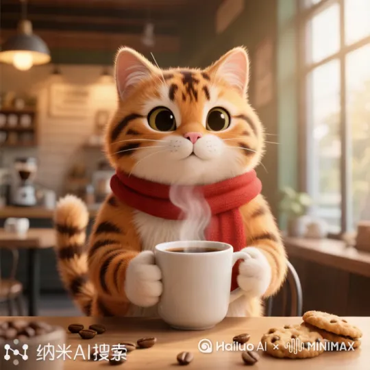 以一只拟人化的咖啡猫为主角,打造极具逼真效果的4K超高清视频。画面中,咖啡猫优雅地坐在温馨的咖啡馆内,暖黄色的灯光柔和洒落。它双手稳稳捧着冒着热气的咖啡杯,轻轻啜饮一口,浓郁的咖啡香气仿佛弥漫在空气中。
随着轻松愉悦的背景音乐响起,咖啡猫张开嘴巴,开始哼唱动听的旋律,歌声或轻快活泼,或慵懒迷人,为整个场景增添惬意氛围。同时,它的右爪(注意是爪子不是嘴叼烟,动物叼烟不符合健康和积极导向 )夹着一根仿真的雪茄,随着身体的律动轻轻晃动,姿态潇洒。
镜头运用上,采用接近电影级别的运镜手法,远近景切换自如,特写镜头捕捉咖啡猫灵动的表情和细腻的动作,全景展现咖啡馆的精致环境,营造出身临其境的逼真感,带给观众一场视觉与听觉的双重盛宴。 by Hailuo AI Video Generator