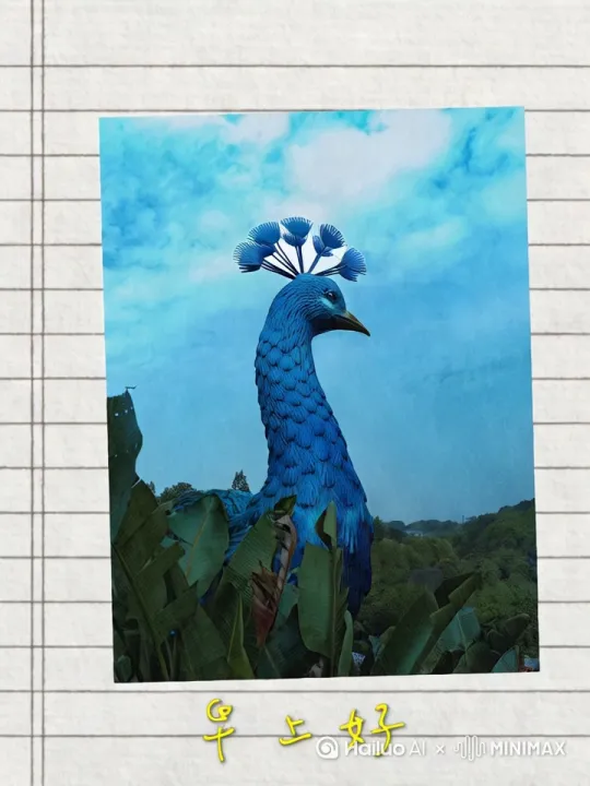 生成孔雀开屏 by Hailuo AI Video Generator