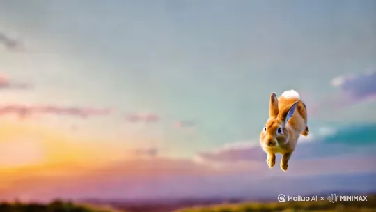 小兔飞天 by Hailuo AI Video Generator