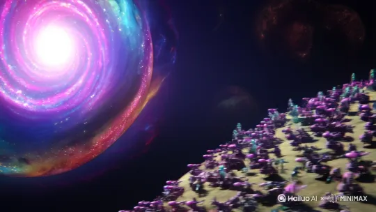 浩瀚的宇宙，存在着一颗M78星云里面居住者无数的外星人，随着科技的不断发展，星球遭到前所未有的破坏！迫使他们不得不踏上漫漫长路，找寻可以适宜居住的星球！他们乘坐着自己发明的太空飞船和航空母舰，遨游在漫无目的的星际，只为了找到他们能够赖以生存和繁衍生息的一席之地！ by Hailuo AI Video Generator
