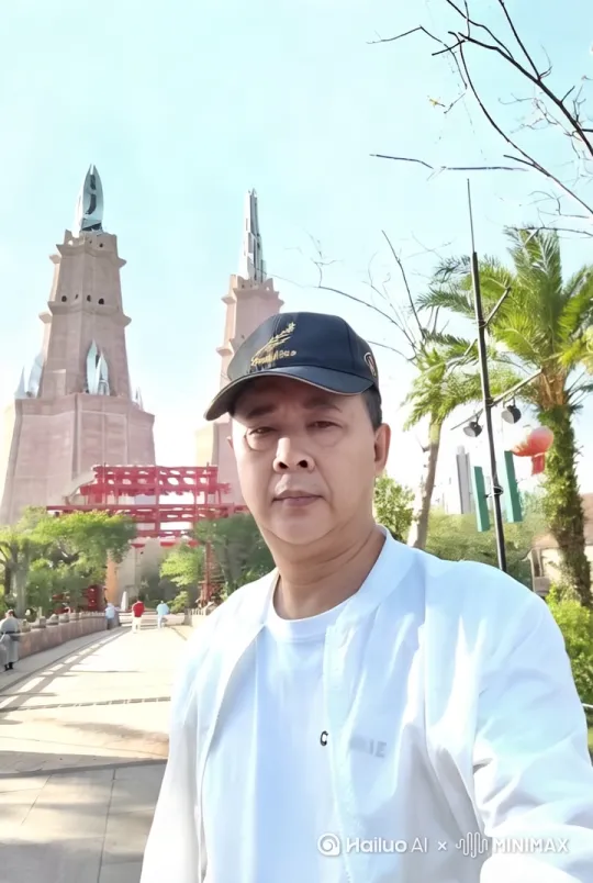 生成这样的照片，巨虎挟风雷之势腾空扑袭，却失了准头。它的面庞几乎贴上镜头，锐利双目圆睁，鬃毛根根竖立，狂猛之气扑面而来。而那身着鲜亮橙色衣服之人，于千钧一发间闪身躲过，在虎身后留下惊鸿一瞥。沙尘翻卷，画面定格这惊心动魄的瞬间，紧张与刺激满溢，仿佛下一刻，又将有未知的惊险骤起。[左移,右摇,跟随] by Hailuo AI Video Generator