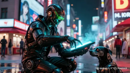 [右移,左摇,跟随] by Hailuo AI Video Generator