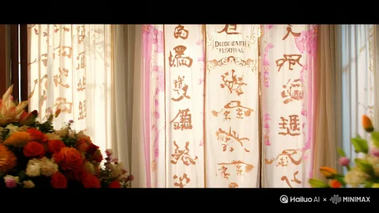 一帘重阳写旧梦  繁花似锦会飘零  风尘落定读江河  涛声依旧倾豪情 by Hailuo AI Video Generator