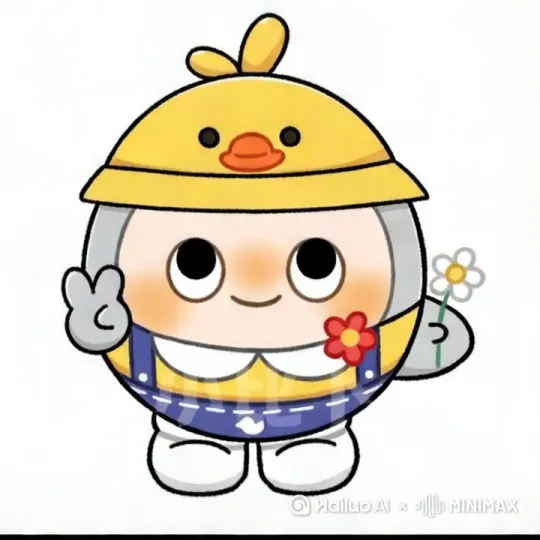 让让蛋仔拿着花花跑[左移,跟随] by Hailuo AI Video Generator