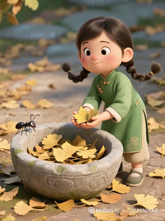 眨眼睛，摇头晃脑，画面丰富多彩可爱 by Hailuo AI Video Generator