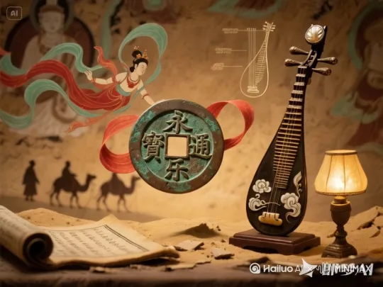 古币在画面中间缓慢旋转，逐渐放大 by Hailuo AI Video Generator