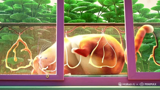 《胖橘的十二时辰：一只猫的慵懒宇宙》
 
卯时·晨光里的伸展运动
 
清晨五点零七分，阳台的薄荷草沾着露水，被风掀起细碎的涟漪。胖橘趴在纱窗上，肚皮把网格压成不规则的菱形，像块融化的焦糖布丁。它慢悠悠睁开左眼，瞳孔在晨光中缩成细线，右爪却还蜷在脸底下——昨晚追蟑螂时太用力，这会儿肉垫还有点酸。
 
“喵呜——”
尾音拖得老长，像拉满的橡皮筋。胖橘拱起背，先伸前爪再蹬后腿，肚皮蹭过纱窗发出“刺啦”声。楼下的早餐摊飘来葱花饼的香气，它立刻把脸贴在玻璃上，鼻尖压成扁平的粉色桃心，眼睁睁看着送奶工的电动车掠过，后车筐的玻璃瓶晃出清亮的叮咚声。
 
辰时·自助餐的秘密战争
 
七点整，厨房传来塑料盆轻响。胖橘立刻跳下窗台，肉垫拍打瓷砖的声音像小鼓点。它蹲在猫粮碗前，尾巴扫过墙角的蟑螂药——上周就是在这里，它用爪子拨拉着药盒当足球，被主人揪着后颈皮教育了十分钟。
 
“就知道吃。”主人笑着戳它的肚皮，猫粮倒进碗里发出清脆的哗啦声。胖橘却偏过头，盯着主人手里的煎蛋——蛋黄颤巍巍的，边缘焦出金黄的脆边。它突然跳上灶台，圆滚滚的身子差点撞翻油瓶，舌头刚舔到蛋液，就被铲子轻轻拍了脑袋。
 
“又偷嘴！”
抗议的喵呜声里带着委屈，胖橘却趁机用爪子勾走半片火腿，躲到餐桌底下慢慢嚼。阳光透过纱帘织成金色的网，它边吃边甩尾巴，把桌腿上的猫抓板蹭得哗啦响——这是它去年生日主人送的礼物，如今已经被磨出深深的爪痕，像幅抽象派画作。
 
巳时·沙发上的哲学思考
 
九点钟的阳光正好，胖橘摊成猫饼趴在真皮沙发上。它盯着天花板的吊扇发呆，耳朵突然转向玄关——是主人换鞋的声音。钥匙串叮当作响，门口传来“乖乖在家”的叮嘱，它翻了个身，肚皮朝上露出柔软的白毛，爪子却悄悄勾住主人的围巾角。
 
等脚步声消失，胖橘立刻弹起来。窗帘缝隙漏进的光束里，浮尘正跳着圆舞曲。它先钻进主人的衣柜，用脸蹭过羊毛衫的领口，又跳上书桌，尾巴扫过键盘，在备忘录里留下一串乱码：“喵呜喵呜=今天要吃掉三条小鱼干”。最后，它选中窗台上的仙人掌盆栽，小心翼翼扒开土——上周埋在这里的鸡肝冻干，该发芽了吧？
 
午时·与影子的追逐游戏
 
十二点的日头最烈，胖橘蹲在空调外机旁打盹。楼下的槐树影在墙上晃啊晃，像条调皮的灰蛇。它突然扑过去，爪子拍在墙面上发出“啪”的轻响，惊飞了停在窗沿的麻雀。麻雀扑棱棱飞向蓝天，胖橘仰着头看，直到脖子发酸，才发现自己的影子正乖乖躺在脚边。
 
“原来你在这儿！”
影子被踩得变了形，胖橘歪着脑袋转圈圈，尾巴尖卷成问号。阳光把它的轮廓镀上金边，肉垫踩在发烫的墙面上，却忽然觉得这样的追逐毫无意义——不如回去舔毛吧，爪子缝里还沾着早上的火腿渣呢。
 
未时·冰箱旁的密谋时刻
 
下午两点，冰箱压缩机发出轻微的嗡鸣。胖橘蹲在冰箱阴影里，盯着冷冻层的抽屉——昨天看见主人把整条鳕鱼塞了进去。它用爪子扒拉冰箱门把手上的磁铁，“叮”的一声，小熊贴纸掉在地上。这是暗号！藏在窗帘后的三花突然窜出来，两只猫并排蹲好，尾巴尖紧张地交叠在一起。
 
“一、二、三！”
胖橘后腿蹬地，三花用前爪抵住冰箱门，吱呀声中，冷冻层缓缓打开。鳕鱼的凉气扑面而来，胖橘刚要下嘴，突然听见楼梯传来脚步声。三花“嗖”地钻进沙发底，它却因为太胖卡在冰箱缝里，尾巴露在外面像面投降的白旗。
 
“又偷鱼！”主人哭笑不得地把它抱出来，胖橘趁机用脑袋蹭对方手心，喉咙里发出拖拉机般的呼噜声。三花从沙发缝里探出脑袋，看见主人手里的鳕鱼块被分成两半，眼睛立刻亮成蓝宝石。
 
申时·阳台上的社交时间
 
四点钟，隔壁的布偶猫准时跳上阳台护栏。胖橘趴在花盆旁，用爪子拨弄着蔫掉的绿萝叶——这是它特意留着的“见面礼”。布偶猫叫绵绵，总爱把毛舔得雪白雪白，爪子上还戴着主人买的小皮靴。
 
“今天吃了什么？”绵绵甩着尾巴尖。
“鳕鱼。”胖橘故意把“鱼”字拖得老长，看见绵绵耳朵竖起来，才慢悠悠补充，“还有猫条，草莓味的。”
绵绵跳下护栏，爪子踩过胖橘的尾巴：“吹牛，草莓味明明是狗吃的。”
两只猫隔着纱窗鼻尖对鼻尖，忽然听见楼下传来卖糖葫芦的吆喝声。胖橘想起去年冬天，主人举着红通通的糖葫芦逗它，结果糖渣粘在胡子上，怎么舔都舔不掉。它转头看看绵绵，发现对方也在笑，胡须尖沾着一点绿萝的绒毛。
 
酉时·夕阳里的慵懒仪式
 
五点半，夕阳把阳台染成橘子汽水色。胖橘趴在藤椅上，任由主人用梳子梳背毛。梳齿穿过绒毛，带出一小团浮毛，在阳光里飘成金色的云。它半闭着眼，看主人的手指在手机屏幕上滑动，忽然伸出爪子按住对方手背——屏幕里是张胖橘的照片，肚皮朝上躺在猫抓板上，像块发起来的面团。
 
“该减肥了，你都九斤半了。”主人捏了捏它的双下巴。
胖橘扭过脸，用爪子拍向窗台上的风铃。贝壳相撞发出清脆的响，惊飞了停在晾衣架上的鸽子。它看着鸽子掠过晚霞，忽然觉得自己的肚皮也像朵蓬 by Hailuo AI Video Generator