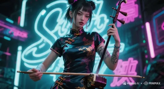 拉二胡 by Hailuo AI Video Generator