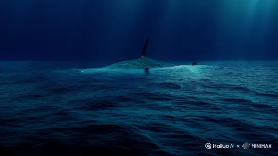 深海巨兽，海浪深不见底 by Hailuo AI Video Generator