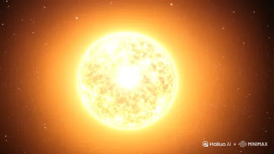 2020年，中国科学家发现太阳将会在2050年后膨胀，到吞没整个地球 by Hailuo AI Video Generator