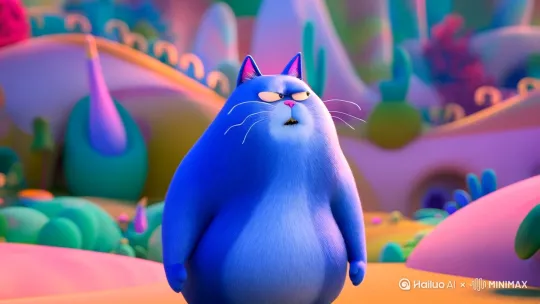 一只很胖的蓝猫生气的说话 by Hailuo AI Video Generator