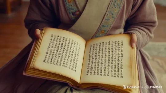 我翻开《诗经》，默读一篇常看的黄鸟‘黄鸟黄鸟，无集于榖，无啄我粟……’正看到感慨时，张元突然凑过来。他夺过书，那兴奋的表情，我倒也不是多么惊讶，尴尬的说几句，恍惚的过几分钟，也就过去了。 by Hailuo AI Video Generator