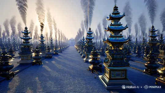 全世界都变成了别老在大街被当成贡台摆满了香炉 by Hailuo AI Video Generator