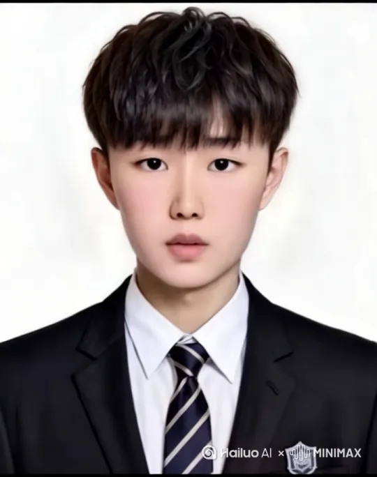 在河南：他穿着西装，站在国道正中间，后面一辆急速行驶的，红色大货车他被撞死撞飞[晃动] by Hailuo AI Video Generator