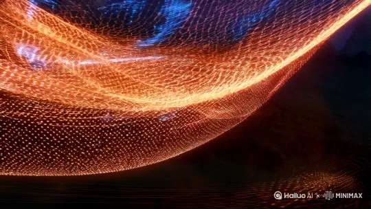 动态光影交织成巨大的"科技联盟"扫描网。[左移,推进,右摇]量子波纹在屏幕上流转，超级计算的数据流飞速滚动， AI 智能眼闪烁红光，开始对两个孙悟空形象进行比对分析[推出,上升,下摇]。随着"叮"的一声清脆提示音，假悟空的影像被红色警示框锁定，逐渐显露出六耳猕猴的真身。[右移,左摇,跟随]时长5秒。比例 16:9。 by Hailuo AI Video Generator