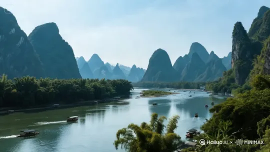 小船驶向远方 by Hailuo AI Video Generator