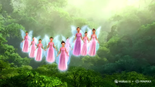 生成一个七仙女下凡遇董永结婚生子的视频。 by Hailuo AI Video Generator