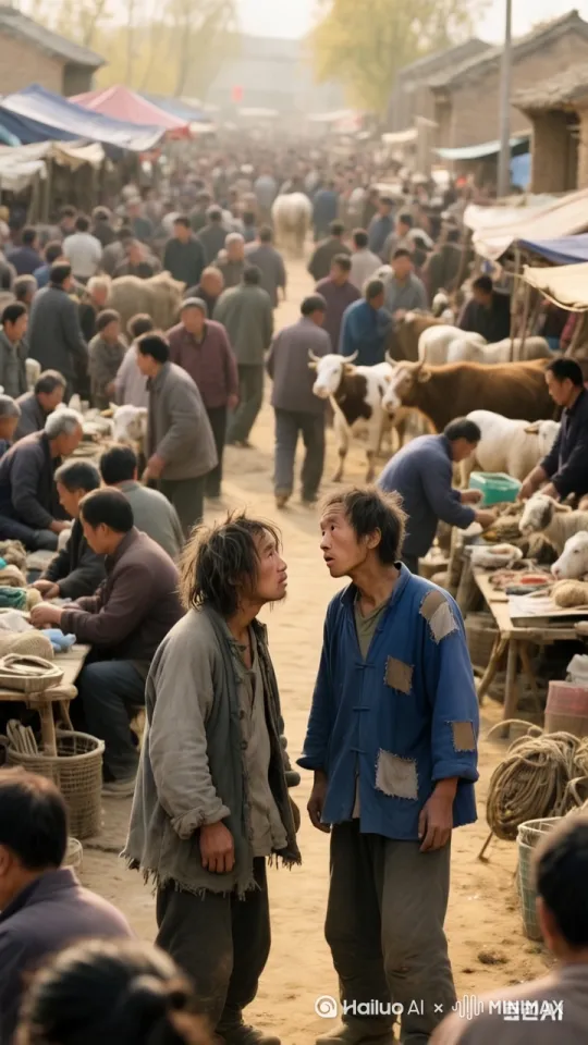 镜头移动，动态跟随，展现一个史诗般的激烈打斗场面。两个人正在进行惊心动魄的中国功夫对决，身形矫健，步伐灵活，每一个动作都充满力量与技巧。一人率先发动攻击，以迅雷不及掩耳之势踢出一记凌厉的侧踢，另一人迅速后仰躲避，紧接着回击一套连贯的拳法，拳风呼啸。他们的招式刚柔并济，时而是刚猛的直拳，时而是柔美的转身回旋踢。身影交错之间，地面的尘土飞扬而起，镜头动态跟随，从不同角度展现他们激烈的交锋，周围的人拍手叫好。 by Hailuo AI Video Generator