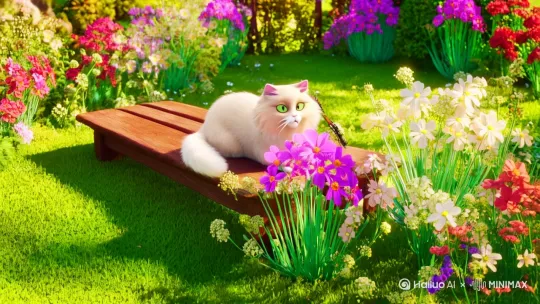 帮我制作一个可爱的猫的视频 by Hailuo AI Video Generator
