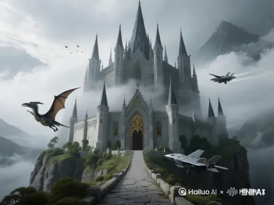 [右摇,拉远,变焦拉远]飞机快速升空，翼龙飞向上方 by Hailuo AI Video Generator