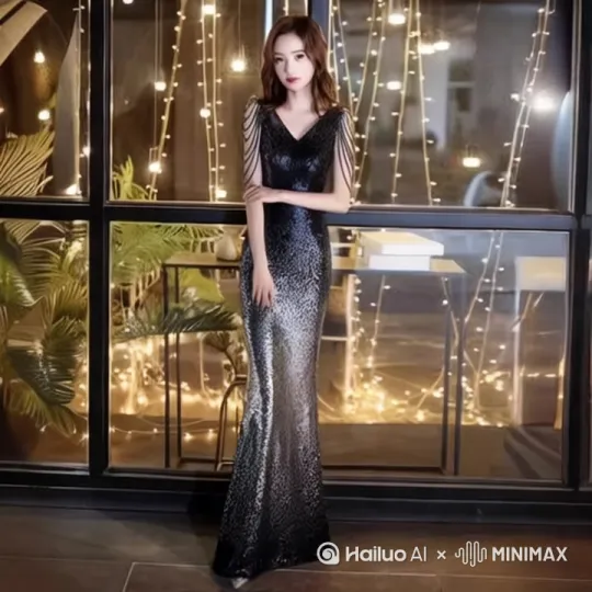 模特走四部，，气质美女 by Hailuo AI Video Generator