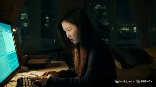 **《午夜来电》**  

深夜，林妍独自在家加班，突然手机响起——是一串乱码号码。她迟疑地接听，电话那头传来沙哑的喘息声：“我在你背后……”  

她猛地回头，空无一人。可下一秒，镜子里的倒影却缓缓勾起嘴角……  

第二天，同事发现林妍失踪了。她的电脑屏幕还亮着，监控录像显示——凌晨三点，她僵硬地站起身，对着空气点头，然后一步步走向阳台，纵身跃下。  

而她的手机，仍不断收到新消息：  

“轮到你了。” by Hailuo AI Video Generator
