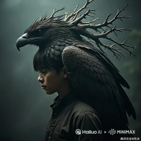 镜头左摇，右移。跟焦跟在男主角的脸部。 by Hailuo AI Video Generator