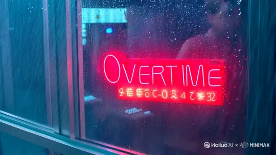 以下是30秒插画风格治愈电影预告片剧本《山语》的分镜设计（参考吉卜力/新海诚视觉美学）：

【0-3秒】
黑场渐亮，俯视镜头：雨滴在玻璃窗上划出泪痕，倒映着霓虹灯牌（"加班中"红色LED）。急促打字声与地铁轰鸣渐强。

【4-7秒】
特写少女（小满）发白的手指攥紧咖啡杯，工牌吊绳勒出颈痕。镜头拉远展现格子间迷宫，所有职员化作剪影被电脑蓝光吞噬。

【8-11秒】
突然切入山风呼啸声。小满的素色布裙被吹起，她逆光站在开满菖蒲的悬崖边。水墨晕染转场，老式茶壶在篝火上咕嘟冒气。

【12-15秒】
仰视镜头：光斑穿过百年银杏叶隙，小满赤脚踏碎金色落叶。一只蓝闪蝶停在她拆下电子表的腕间，机械齿轮化作花瓣飘散。

【16-19秒】
黄昏溪涧中，小满与倒影共同捧起发光的萤火虫。突然水纹颤动——对岸出现白鹿，鹿角缠绕着褪色的许愿签。

【20-23秒】
疾速蒙太奇：被苔藓覆盖的手机/窗台发芽的工牌/暴雨中飘摇的千纸鹤/老木箱里泛黄的母女合影（母亲系着同款茶染围巾）

【24-27秒】
月夜镜头：小满追逐飘飞的纸鹤穿越竹林，灯笼突然照亮树屋——门帘掀动刹那，星光汇聚成幼时母亲教的歌谣旋律。

【28-30秒】
（未露面的苍老女声）"迷途的孩子啊，山神收留影子..." 白鹿眼眸倒映出两个重叠世界。定格画面裂成万片枫叶，显出标题《山语》。

【视觉提示】
- 色彩过渡：水泥灰→薄荷绿→琥珀金→午夜蓝
- 关键符号：机械齿轮植物化/电子设备被自然侵蚀
- 转场：多用流体元素（溪水、雾气、飘带）

【声音设计】
前10秒：压抑电子音效+心跳监测仪节奏
中段：三味线拨弦与风铃渐入
高潮：童声哼唱融合森林白噪音
结尾：玻璃破碎声转为风铃叮咚

建议在最终画面加入2帧闪现：树屋窗台出现现代款咖啡杯，暗示时空交错的可能伏笔。[右移,左摇,跟随] by Hailuo AI Video Generator