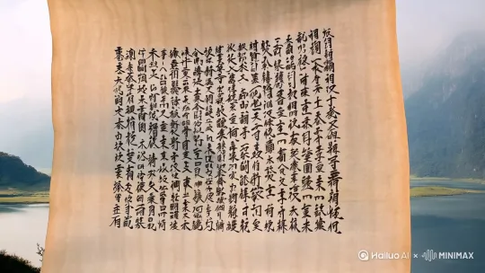 离骚诗句的文字视频 by Hailuo AI Video Generator