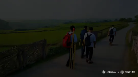 指尖抚过岁月，乡村记忆在长廊苏醒
 
镜头掠过蜿蜒乡路，[飞翔文化]团队背着测量工具叩开村庄大门。画面切换至深夜办公室，设计图上的线条反复修改，只为让每块展板都能接住乡村的故事。
 
晨光里，老匠人握着刻刀，将百年族谱、传统农具的纹理复刻在木质展板；无人机盘旋升空，航拍素材与村民口述的奋斗史，共同构成动态电子屏的珍贵影像。镜头扫过文化长廊，褪色的蓑衣与数字化的非遗剪纸隔空对话，孩童在互动触摸屏前惊喜大笑，老人驻足展板前轻声讲述往事。
 
当文化长廊的灯牌亮起，我们不仅留下了一面墙，更让乡村的根脉，在光影流转中生生不息。 by Hailuo AI Video Generator