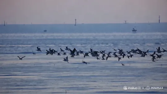 大雁南飞生成视频。 by Hailuo AI Video Generator