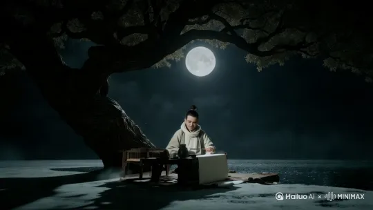 /李白和杨玉环在宫中跳舞，，李隆基拍手欢迊，然后楊玉环又和李隆基跳舞 by Hailuo AI Video Generator