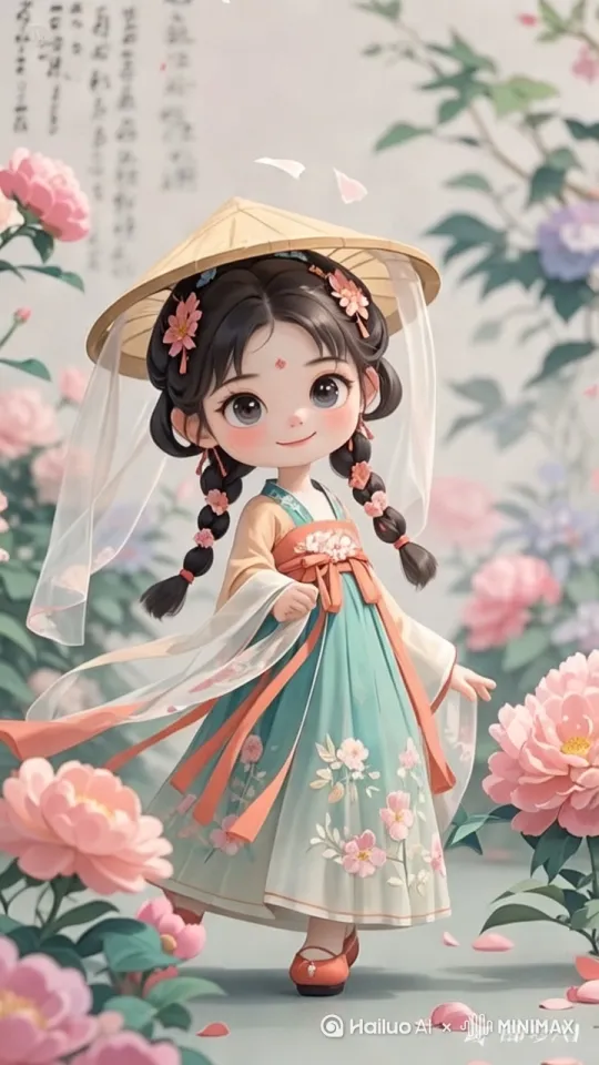 跳古装优雅的舞蹈 by Hailuo AI Video Generator