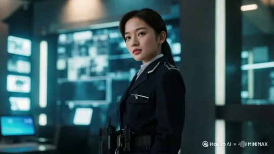 拿起ak枪对镜头扫射 by Hailuo AI Video Generator