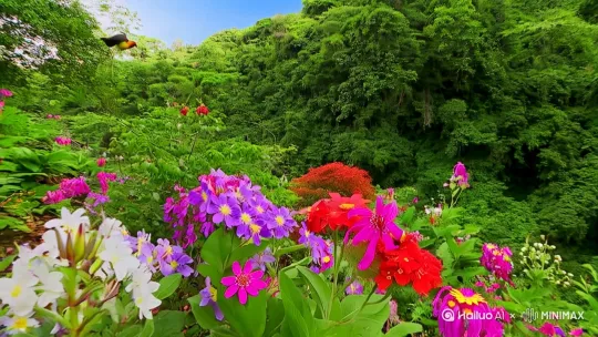 鸟语花香 by Hailuo AI Video Generator