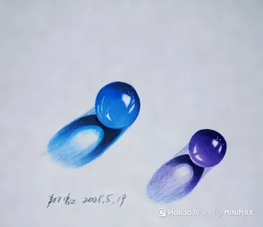 一球体向前滚动 by Hailuo AI Video Generator