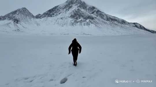 无人扶我青云志，我自踏雪至山巅 by Hailuo AI Video Generator