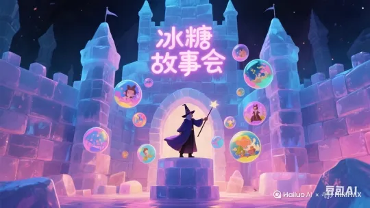 冰糖故事会生成精美的长视频，要吸引人观点犀利内容丰富多彩使用用户看到最后要求每个视频300字左右，每个视频风景优美不一样 by Hailuo AI Video Generator