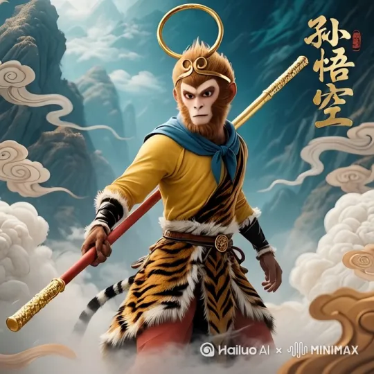 唐三藏下马，心怀敬畏，顺着陡峭山路艰难攀爬。山顶上风呼呼作响，四周云雾缭绕。在山顶中央，一块巨大的石碑上贴着一张金光闪闪的符咒，符文散发着神秘力量。唐三藏双手合十，默默诵经祈祷后，伸手轻轻揭下符咒。瞬间，符咒光芒大作，符文闪烁跳跃，随着符咒被揭下，光芒渐渐消散。 by Hailuo AI Video Generator