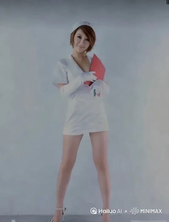图中美女热舞，表情纯欲撩人，左右摇摆 by Hailuo AI Video Generator