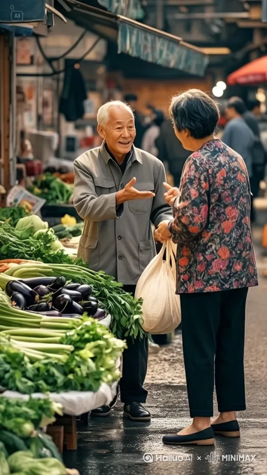 镜头移动,动态跟随,展现一个史诗般的激烈打斗场面。两个人正在进行惊心动魄的中国功夫对决,身形矫健,步伐灵活,每一个动作都充满力量与技巧。大爷率先发动攻击,以迅雷不及掩耳之势踢出一记凌厉的侧踢,大妈迅速后仰躲避,紧接着回击一套连贯的拳法,拳风呼啸。他们的招式刚柔并济,时而是刚猛的直拳,时而是柔美的转身回旋踢。身影交错之间,地面的尘土飞扬而起,镜头动态跟随 by Hailuo AI Video Generator