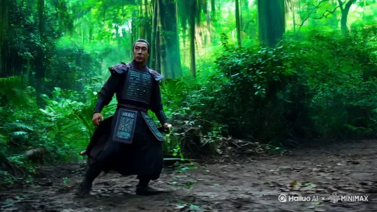 丛林里武松被老虎打了！ by Hailuo AI Video Generator