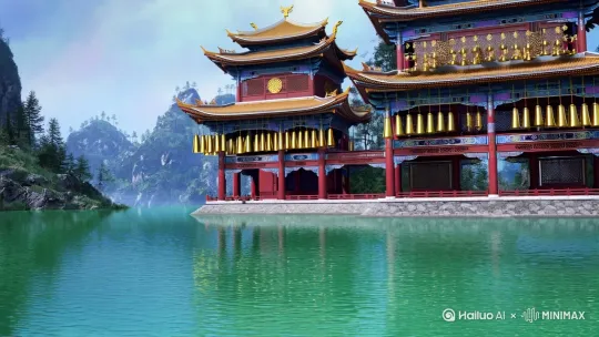 时代背景：架空东方古国&quot;璇玑王朝&quot;，融合唐宋气象与仙侠元素。王朝正值千年庆典，十二星宫各派圣女入宫献艺。


地理环境：故事发生在璇玑宫太液池畔的&quot;照影阁&quot;。这座九层楼阁倒映在碧波中，檐角悬挂的鎏金铃在风中奏响《霓裳羽衣曲》。


文化氛围：修真界与凡世交融的盛世，衣饰纹样暗藏符咒，发间珠翠蕴含灵力，举手投足皆可引动天地灵气。


角色设定


姓名：云想衣（出自李白&quot;云想衣裳花想容&quot;）


身份：天玑星宫少宫主，被称作&quot;璇玑千年一现的月魄灵体&quot;


外貌特征：眉间天生带有淡银色弦月胎记，发丝在月光下会流转星辉，行走时足下会绽开半透明的冰晶莲纹。


服饰风格：鲛绡与星砂织就的&quot;流云逐月裳&quot;，衣带飘动时会拖曳出细碎星芒，腰间系着十二枚封印上古乐灵的玉铃铛。


故事梗概


初现：在璇玑王朝千年庆典的夜宴上，云想衣乘星槎破云而来，太液池中万千锦鲤突然跃出水面结成虹桥


献艺：以发间玉簪击碎腰间玉铃，十二道乐灵化作实体在月下共舞，引得百鸟衔花盘旋，池中金莲次第开放


异变：当最后一枚铃铛碎裂时，眉间月纹突然转为血色，暗藏百年的星宫秘辛即将揭开......



【五官轮廓】
她的面容如同工笔仕女图中走出的月宫仙子，黛色眉峰似远山含雾，眼尾天生一抹淡金胭脂色，如同凤凰尾羽掠过宣纸的最后一笔。鼻梁精巧如羊脂玉雕，鼻尖凝着月光般的清辉。唇色是沾了晨露的粉樱，微启时隐约可见舌尖上一点朱砂痣，仿佛含着一滴未及诉说的千年情愫。
【眸色特质】
双眸如同封印着整片星河的墨玉，虹膜上浮动着细碎的月白色光尘。当睫羽低垂时，眼底会泛起涟漪状的银色纹路，如同月华洒在寒潭的倒影。最奇的是左眼瞳仁深处嵌着三点呈三角排列的金砂，传说这是上古玄鸟泣血时溅落的精魄。
【发饰细节】
青丝梳成惊鸿髻，发间错落插着十二支陨星铁锻造的细簪。每支簪首皆嵌着不同形态的月相：从新月到满月，随着步伐轻移，月光透过晶石在地面投映出变幻的星图。两鬓垂落的发丝间缠绕着冰蚕丝编就的银链，末端缀着泪滴状的千年寒玉，触碰时会发出类似编图9：16 by Hailuo AI Video Generator
